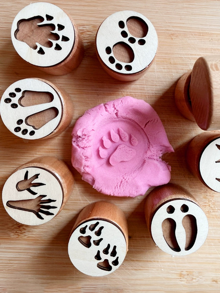 Animal Footprint Stamps - Set of 9