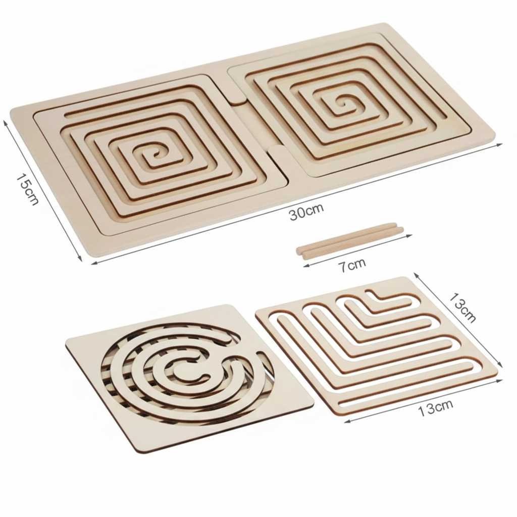 Neuro Exercises Wooden Tracing Board