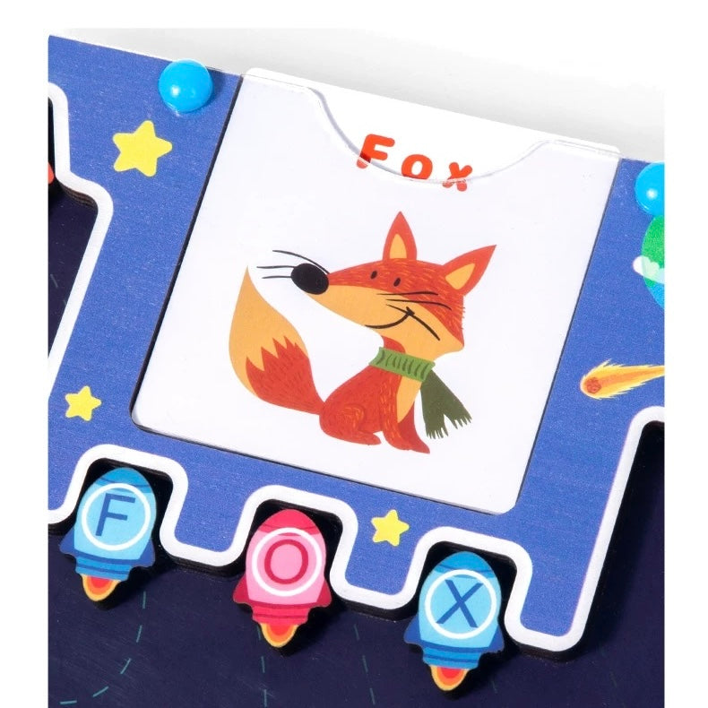 Stick, Shift, Match - Magnetic Alphabet Rocket Game
