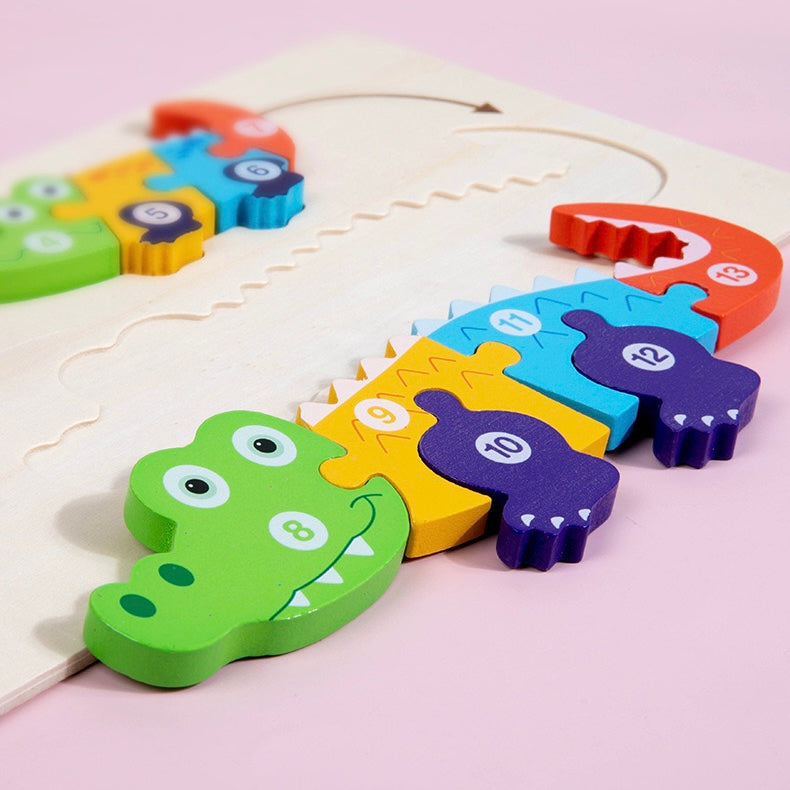 Life Cycle Numbered Wooden Puzzles - Assorted Designs