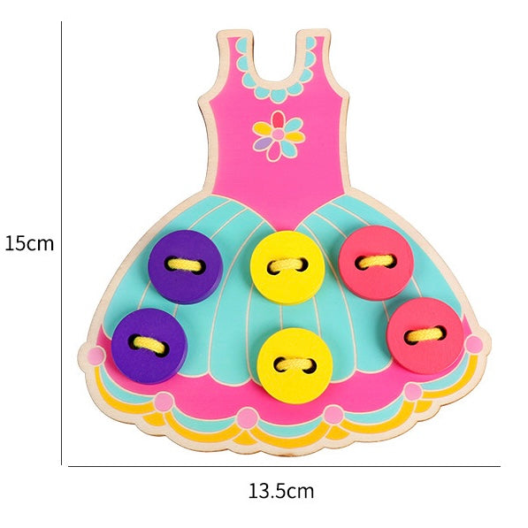 Lacing & Threading Wooden Dress