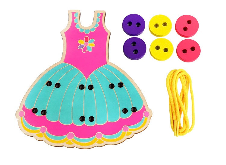 Lacing & Threading Wooden Dress