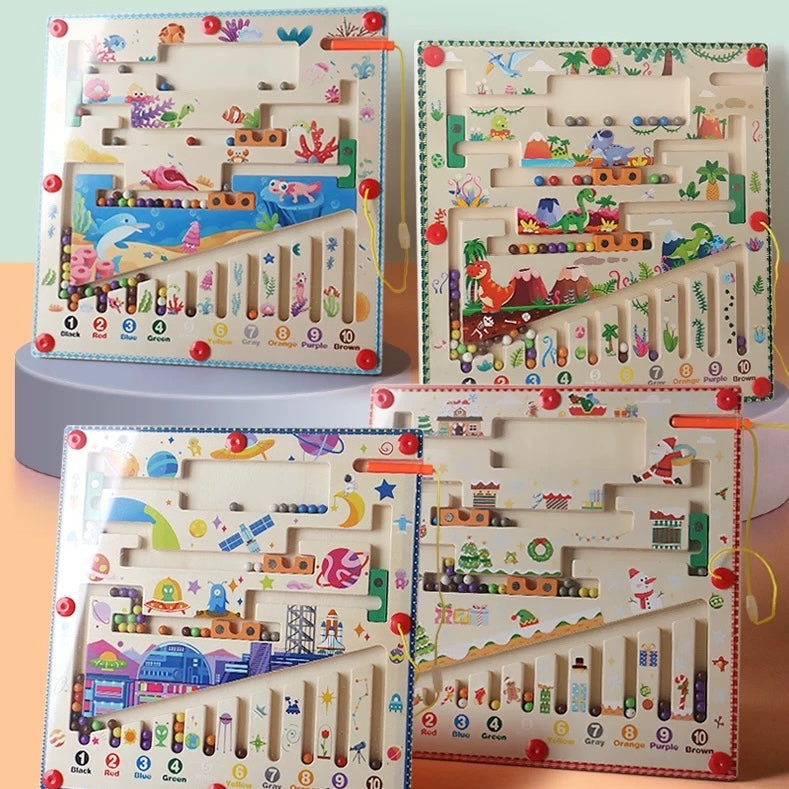Stick, Shift, Solve: Magnetic Challenge Game - Assorted Designs