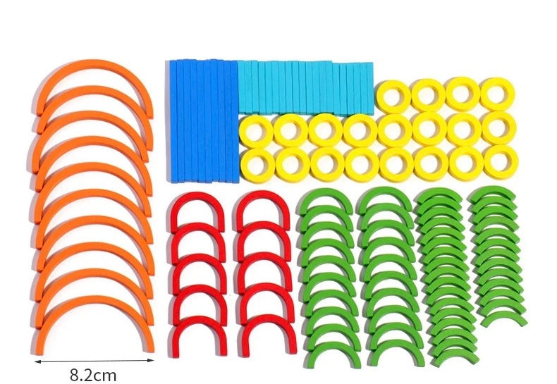 120pc Sticks & Rings Creative Blocks