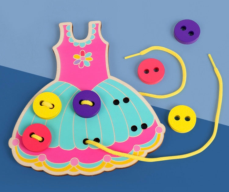 Lacing & Threading Wooden Dress