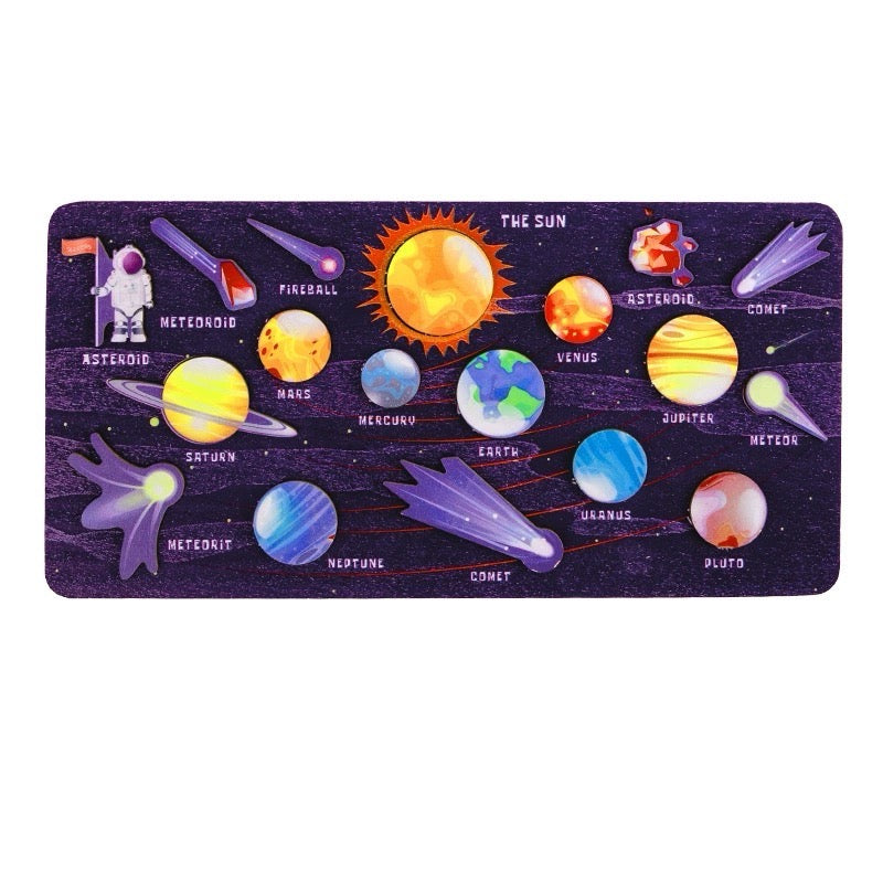 The Solar System Wooden Puzzle