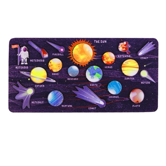 The Solar System Wooden Puzzle