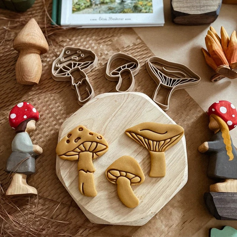 Mushroom Forest Dough Cutters Set