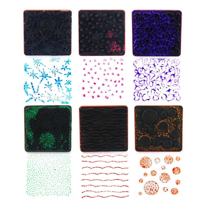 Paint Effect Stampers - Pack of 6