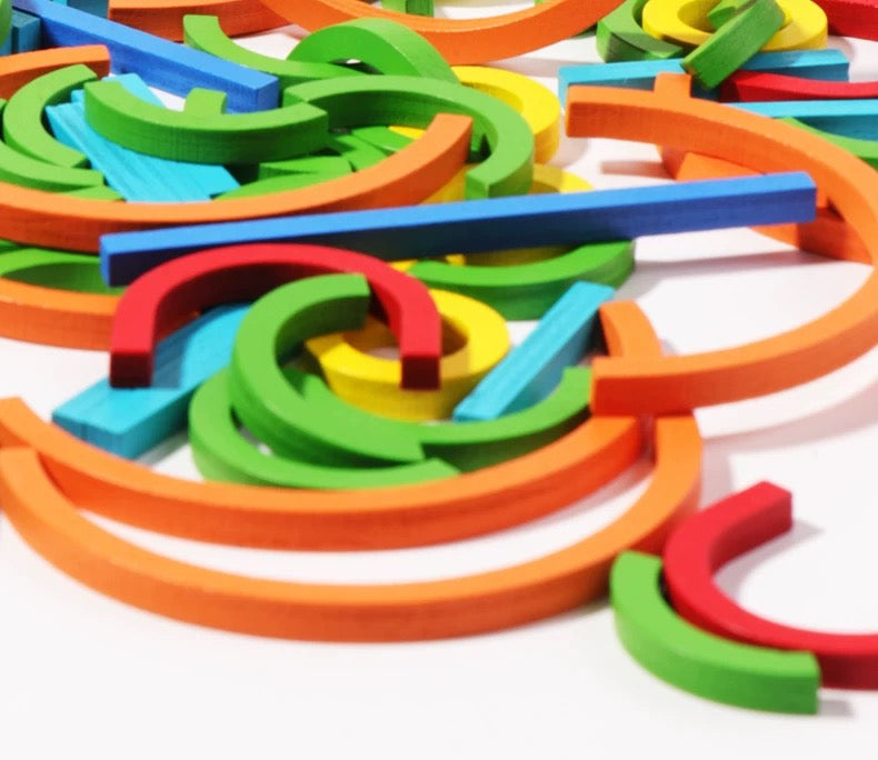 120pc Sticks & Rings Creative Blocks
