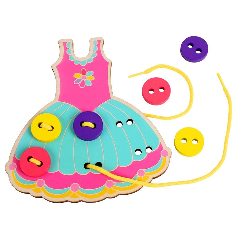Lacing & Threading Wooden Dress