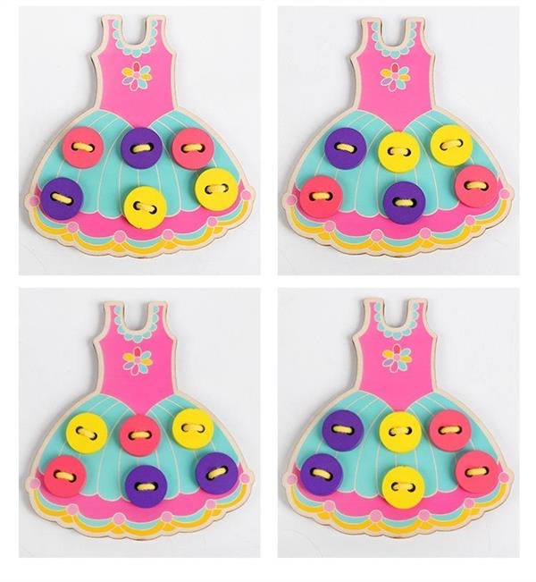 Lacing & Threading Wooden Dress