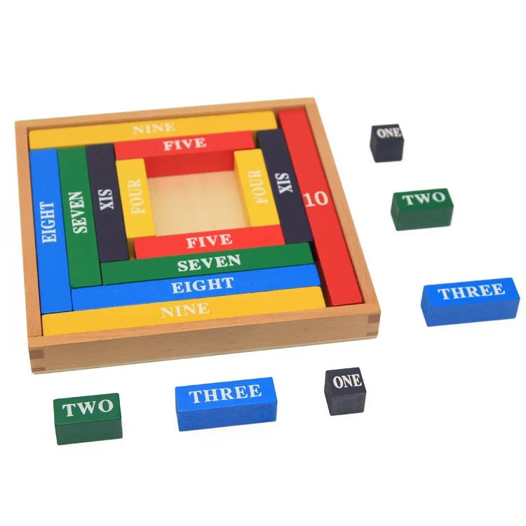Montessori Wooden Counting Rods