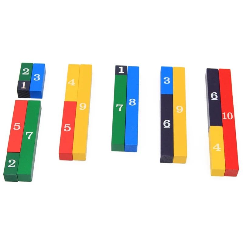 Montessori Wooden Counting Rods