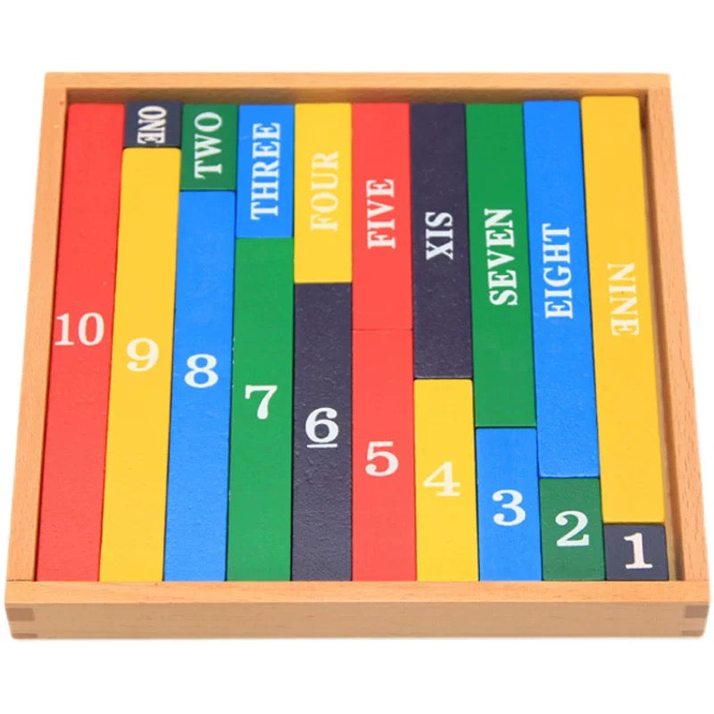 Montessori Wooden Counting Rods