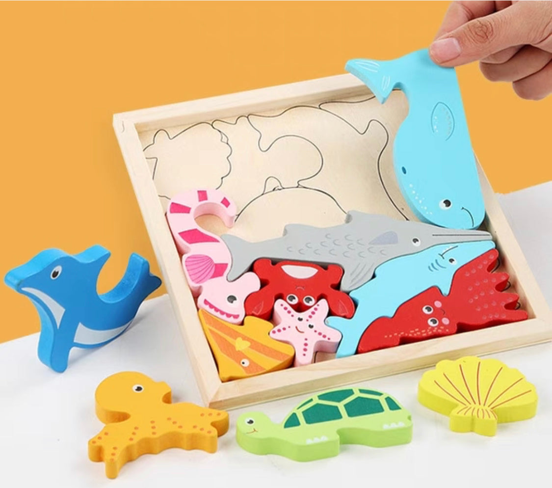 Wooden Puzzle Set - Assorted Designs