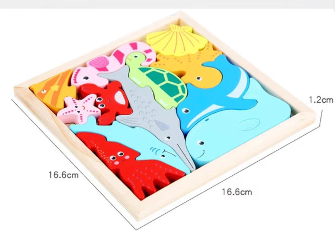 Wooden Puzzle Set - Assorted Designs