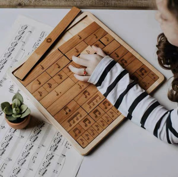 Music Fraction Bars, Notes and Rests Puzzle