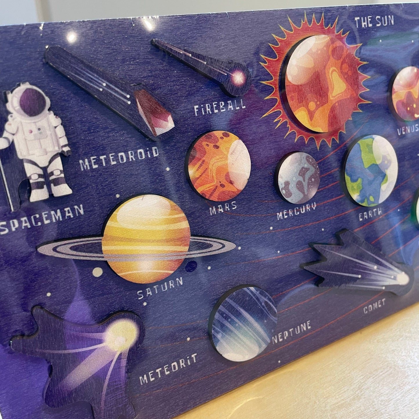 The Solar System Wooden Puzzle