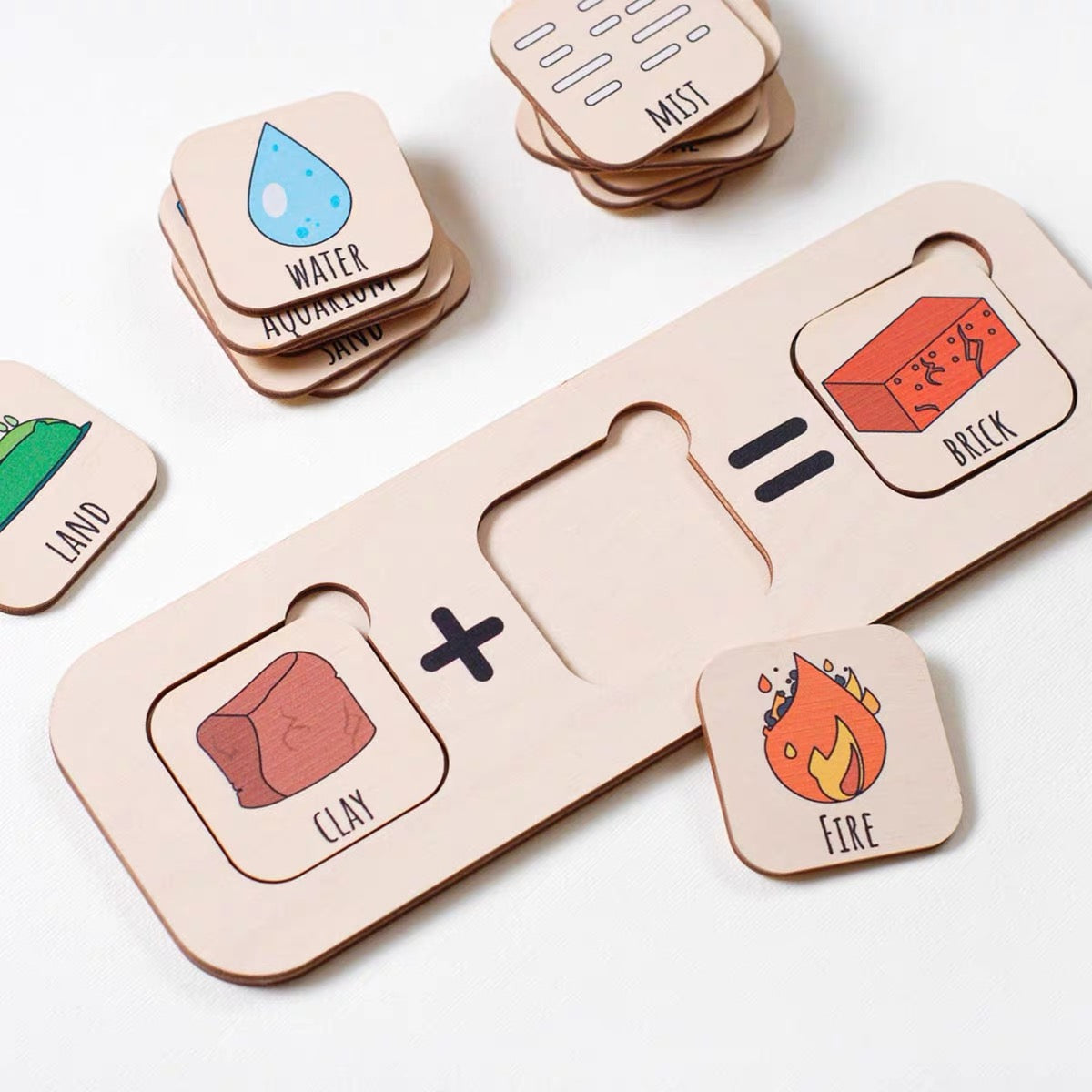 Mineral Elements Build-up Cognition Puzzle