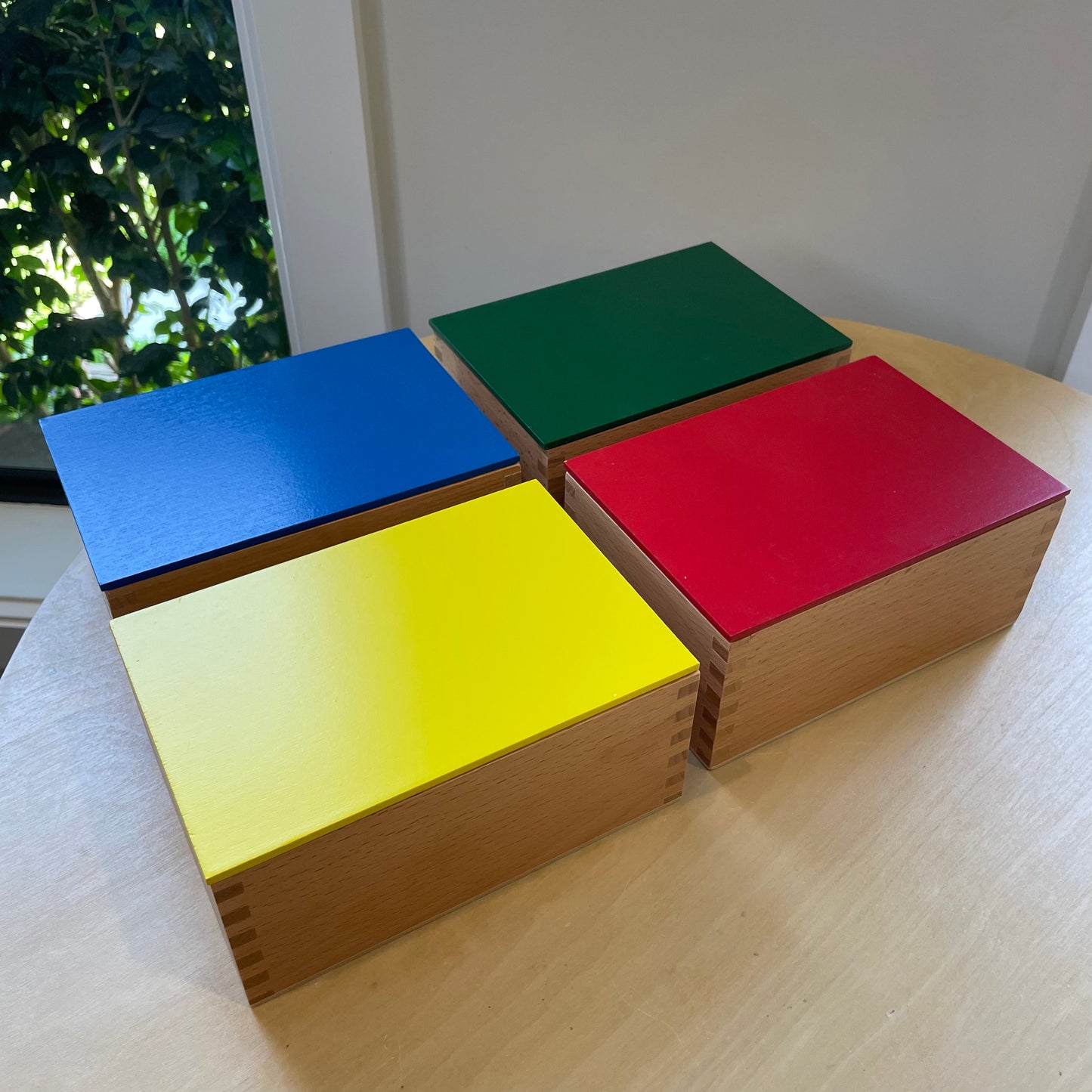 Montessori Wooden Knobless Cylinder Set