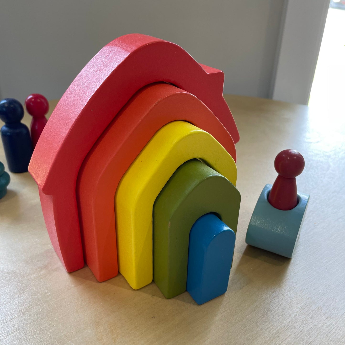 Wooden Rainbow Village