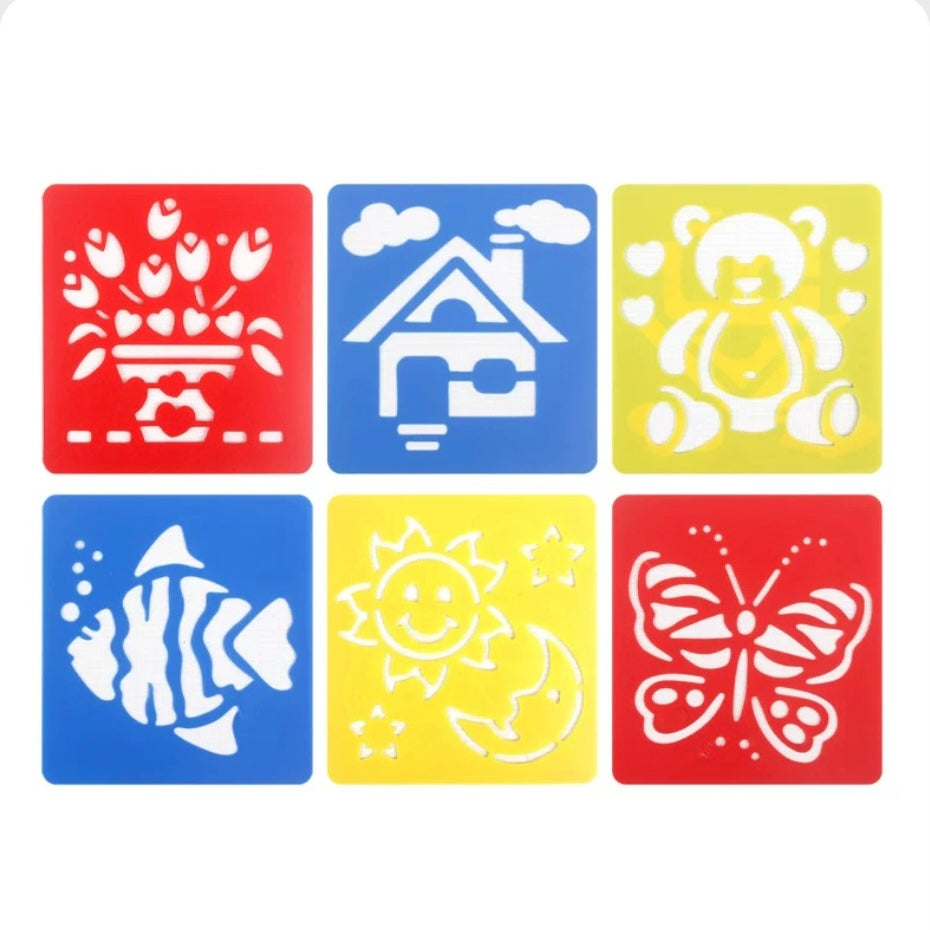 Stencils (Pack of 6) - Assorted Designs
