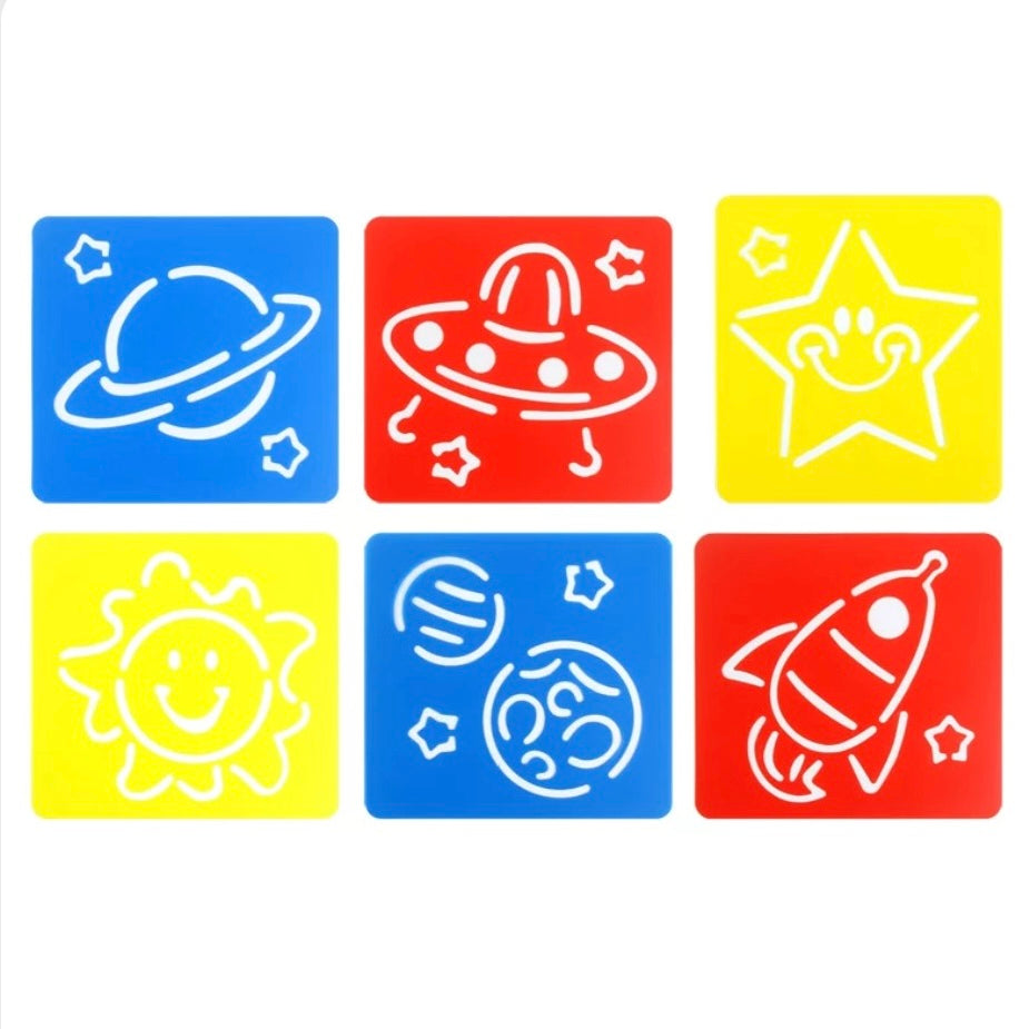 Stencils (Pack of 6) - Assorted Designs