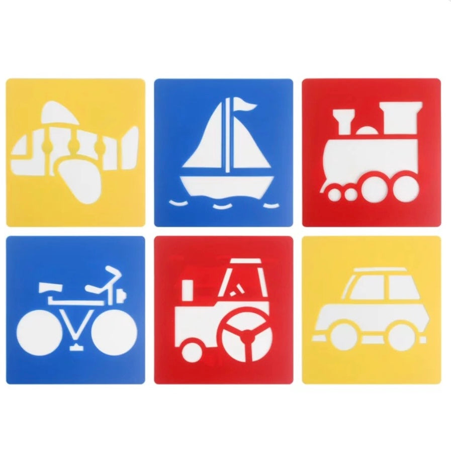 Stencils (Pack of 6) - Assorted Designs