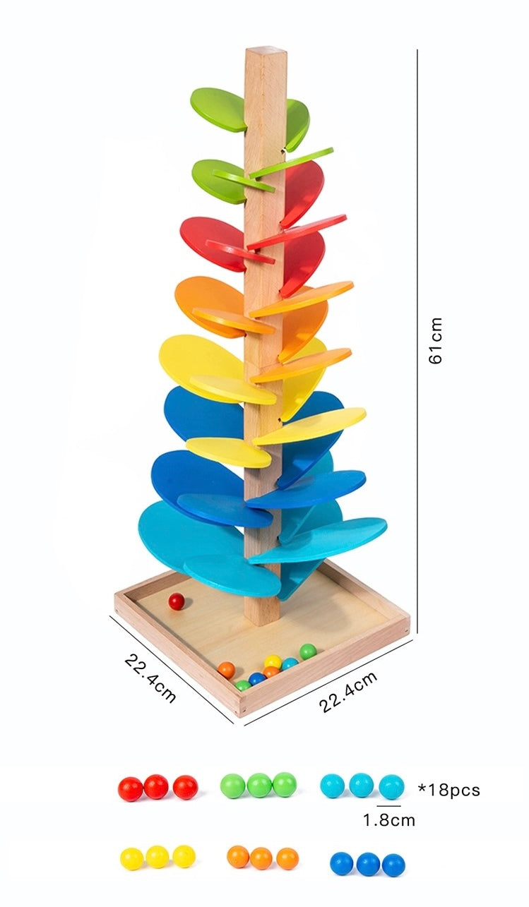 Rainbow Marble Run Wooden Melody Tree (61cm)