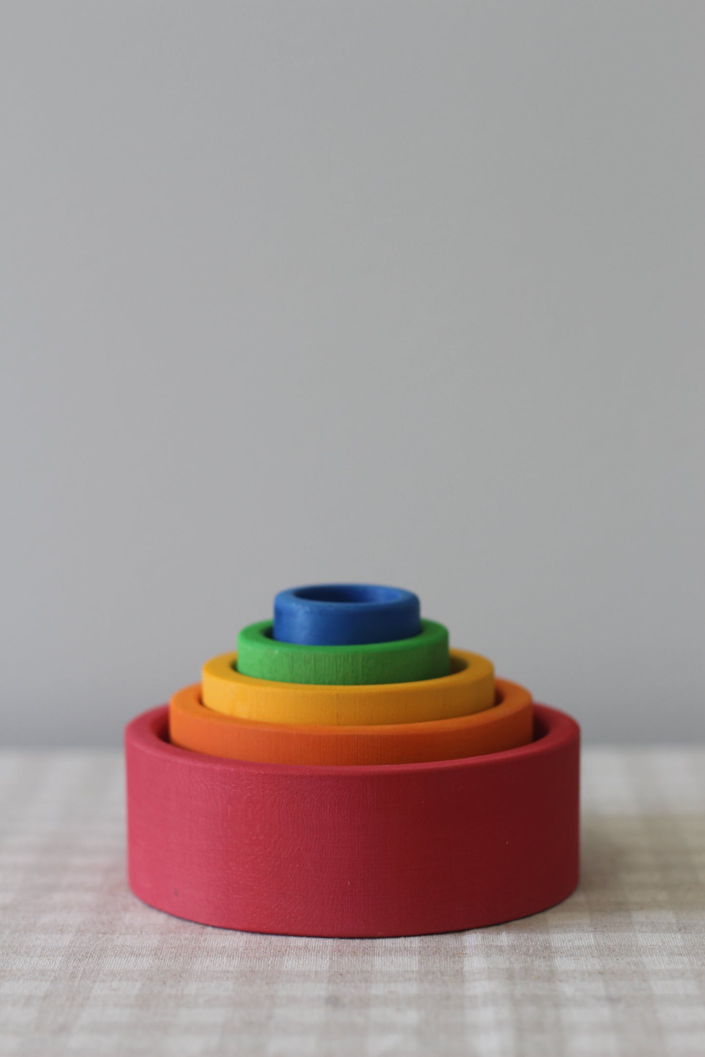 5 Nested Wooden Bowls
