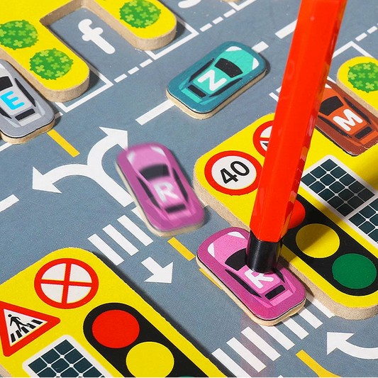 Magnetic Alphabet Matching & Spelling Game - The Racecourse