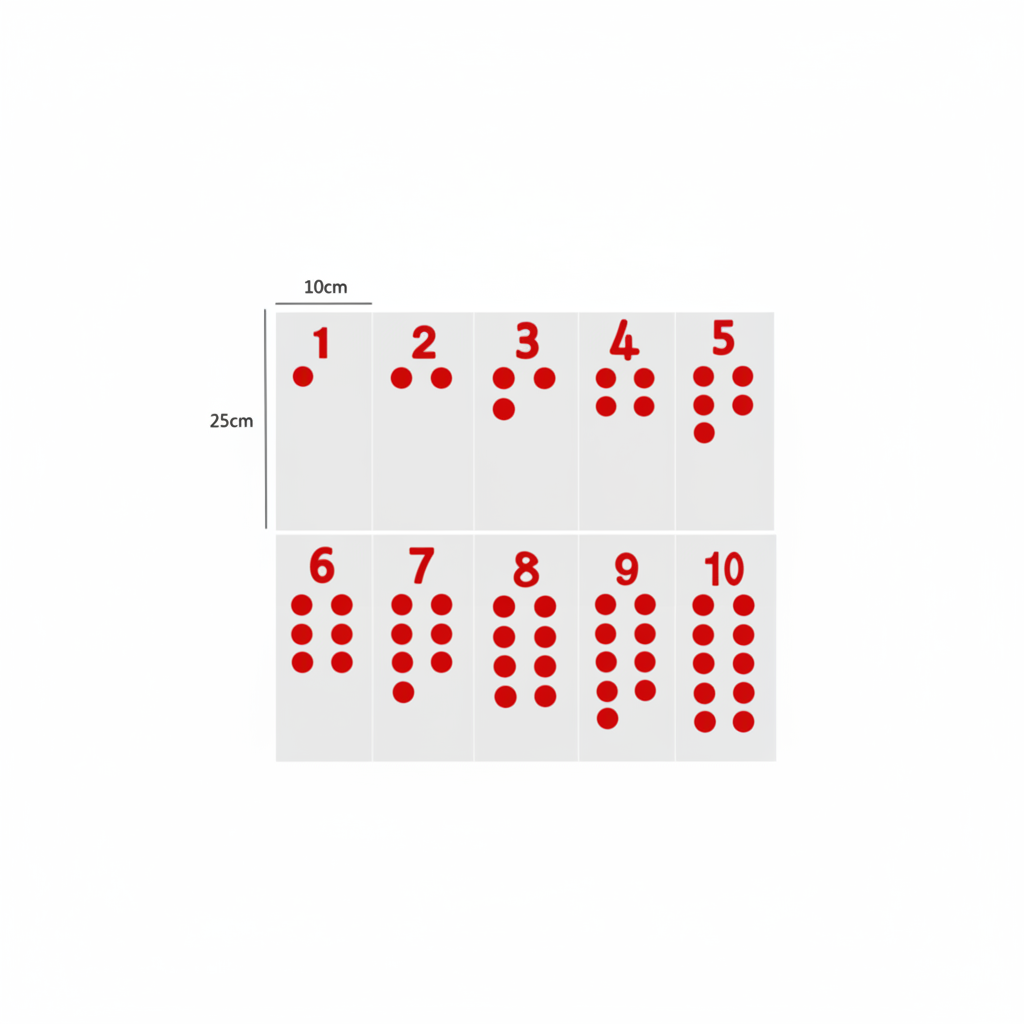 Montessori Wooden Number Cards and Counters