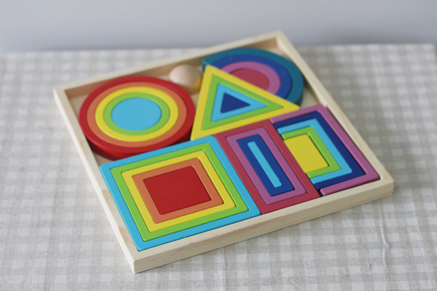 29 Piece Mindfulness Balance Geometric Wooden Blocks