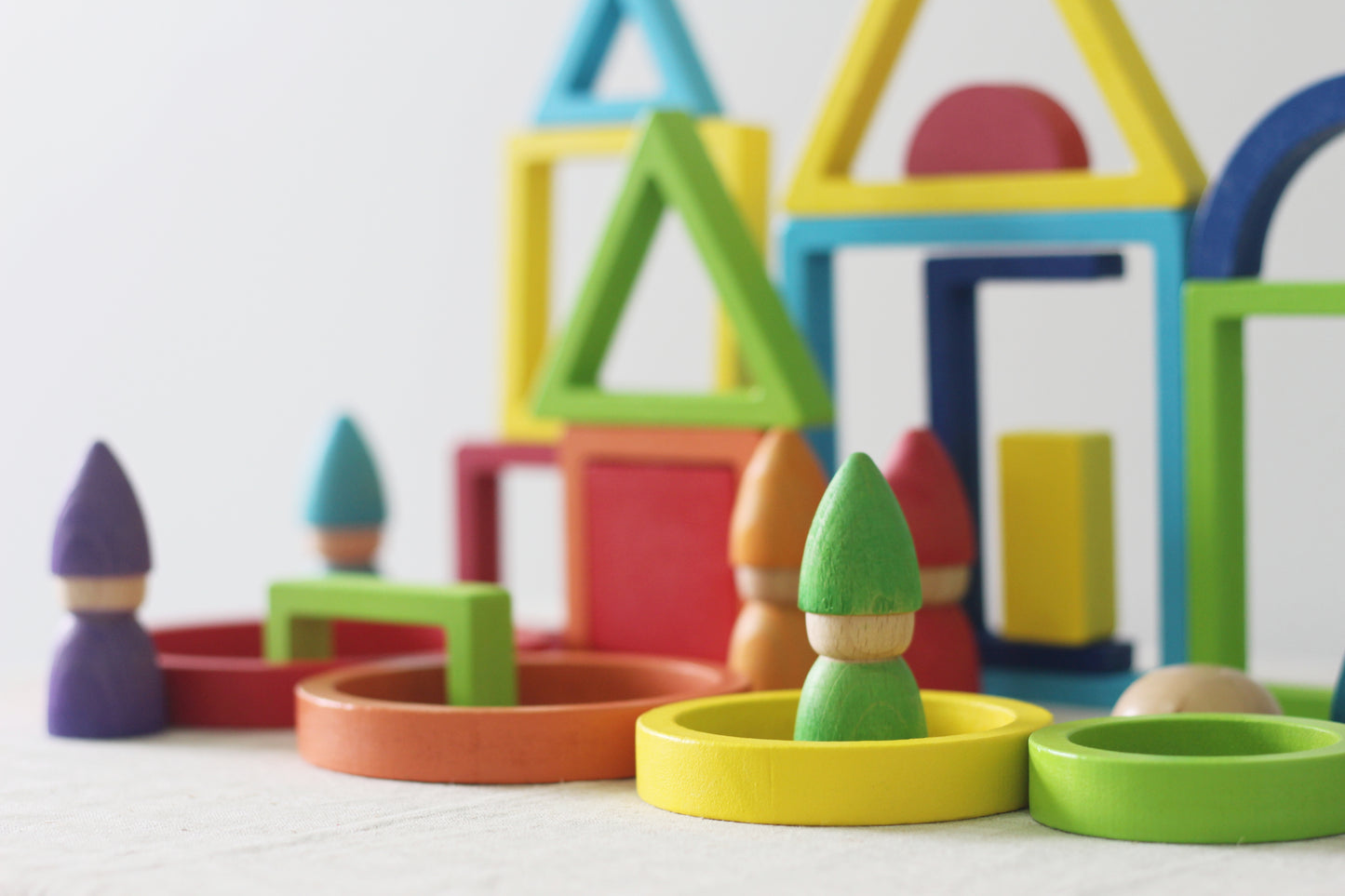 29 Piece Mindfulness Balance Geometric Wooden Blocks