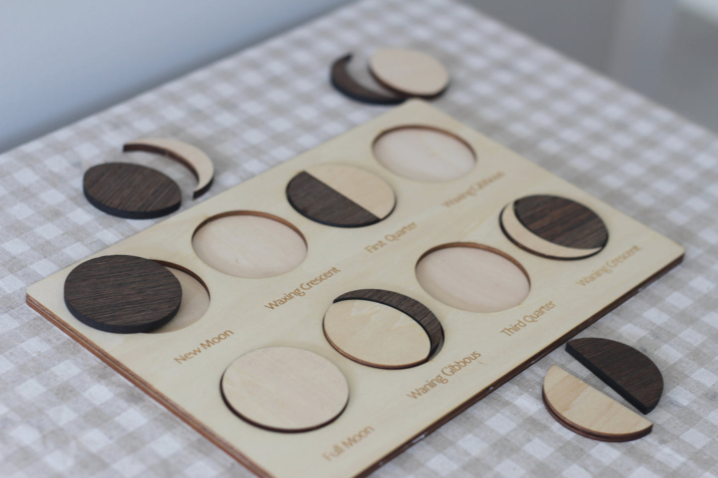 Phases of the Moon Wooden Puzzle