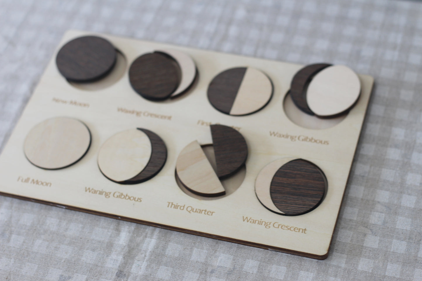 Phases of the Moon Wooden Puzzle