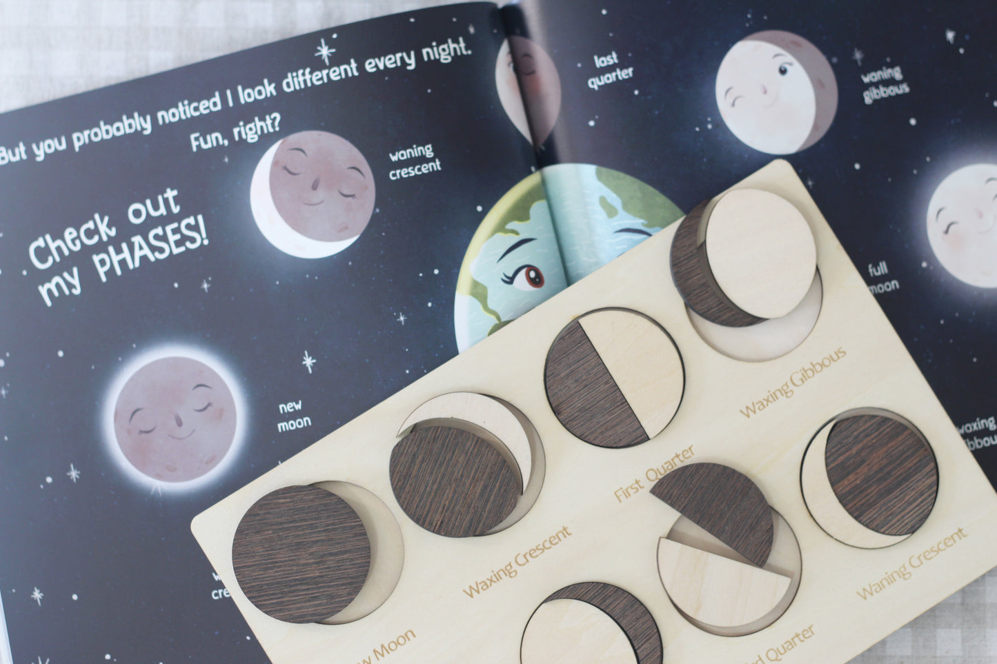 Phases of the Moon Wooden Puzzle