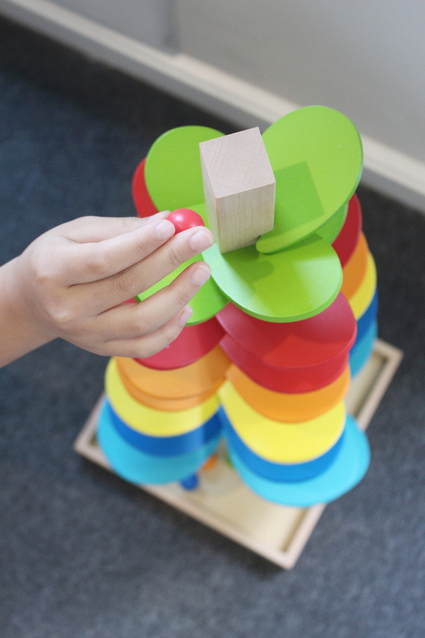 Rainbow Marble Run Wooden Melody Tree (61cm)