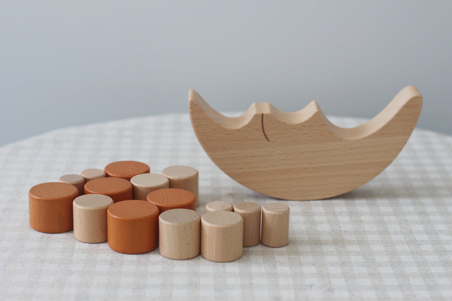 Stacking & Balancing Wooden Toy - Balancing Moon