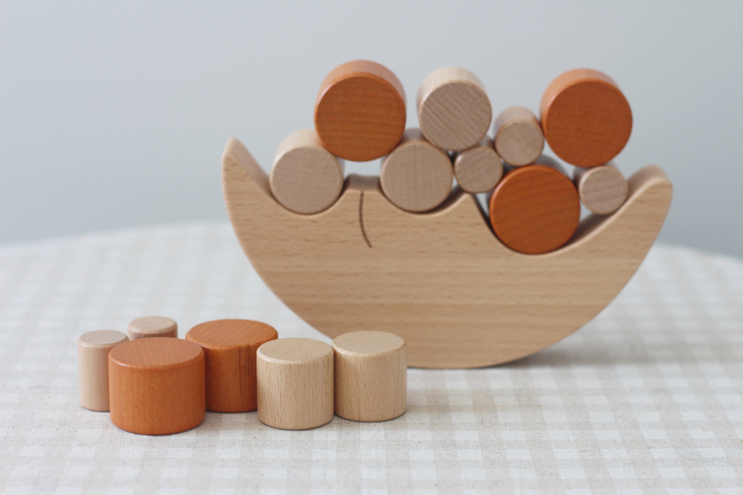 Stacking & Balancing Wooden Toy - Balancing Moon