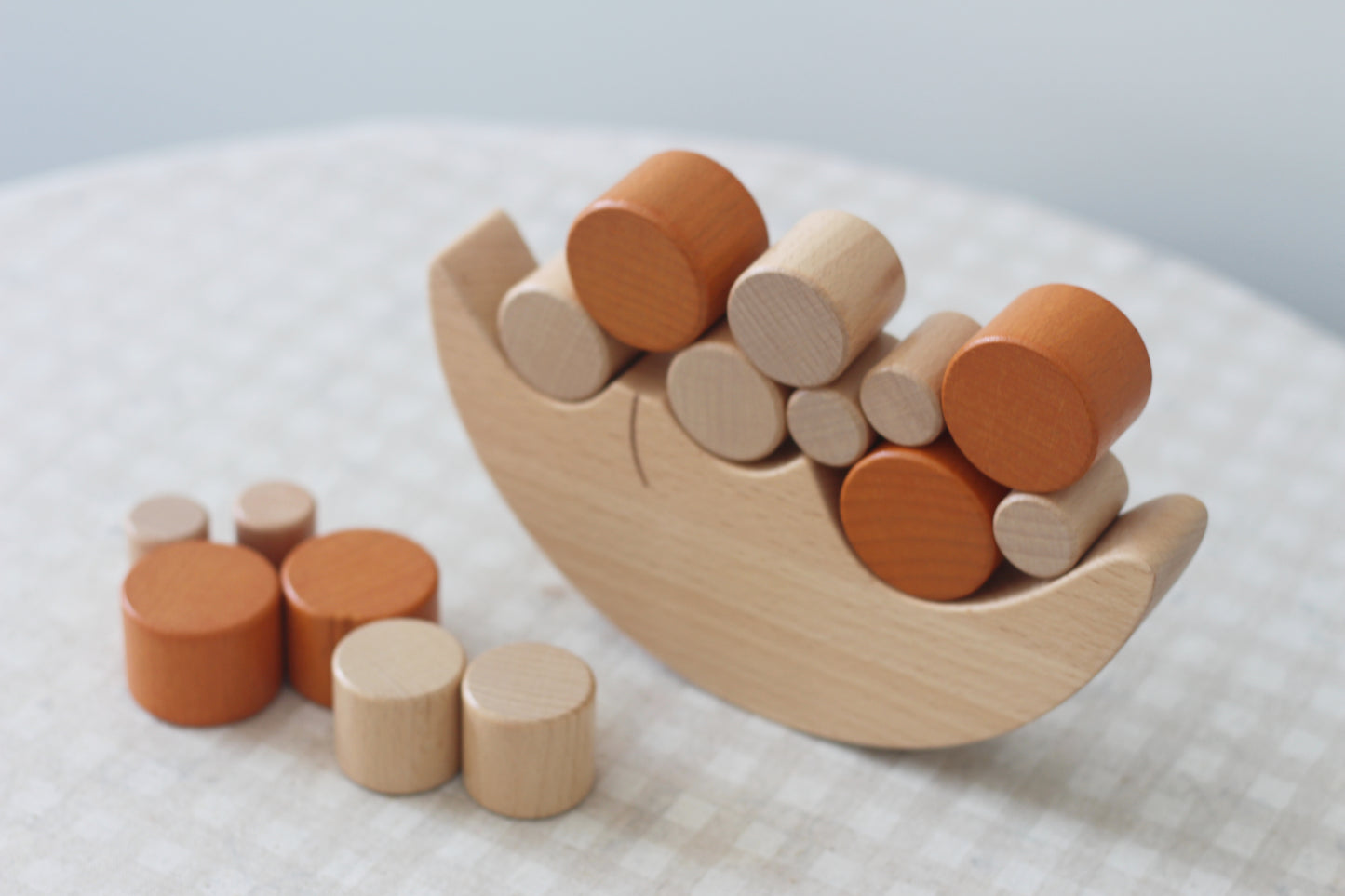 Stacking & Balancing Wooden Toy - Balancing Moon