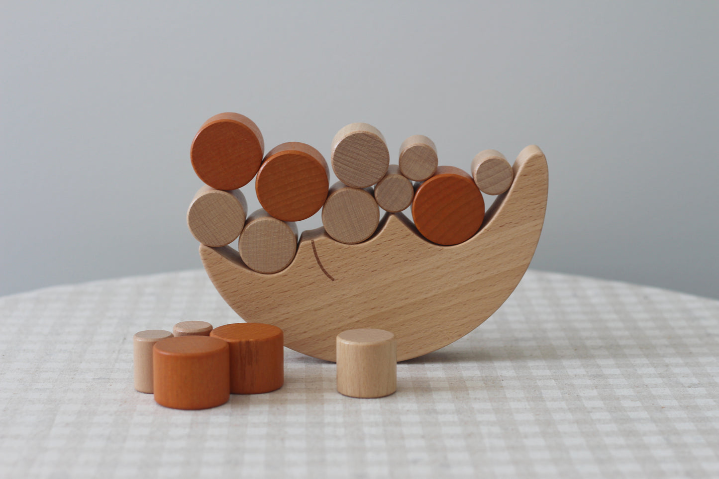 Stacking & Balancing Wooden Toy - Balancing Moon