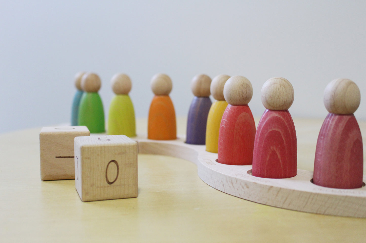 Wooden Perpetual Calendar Peg Dolls