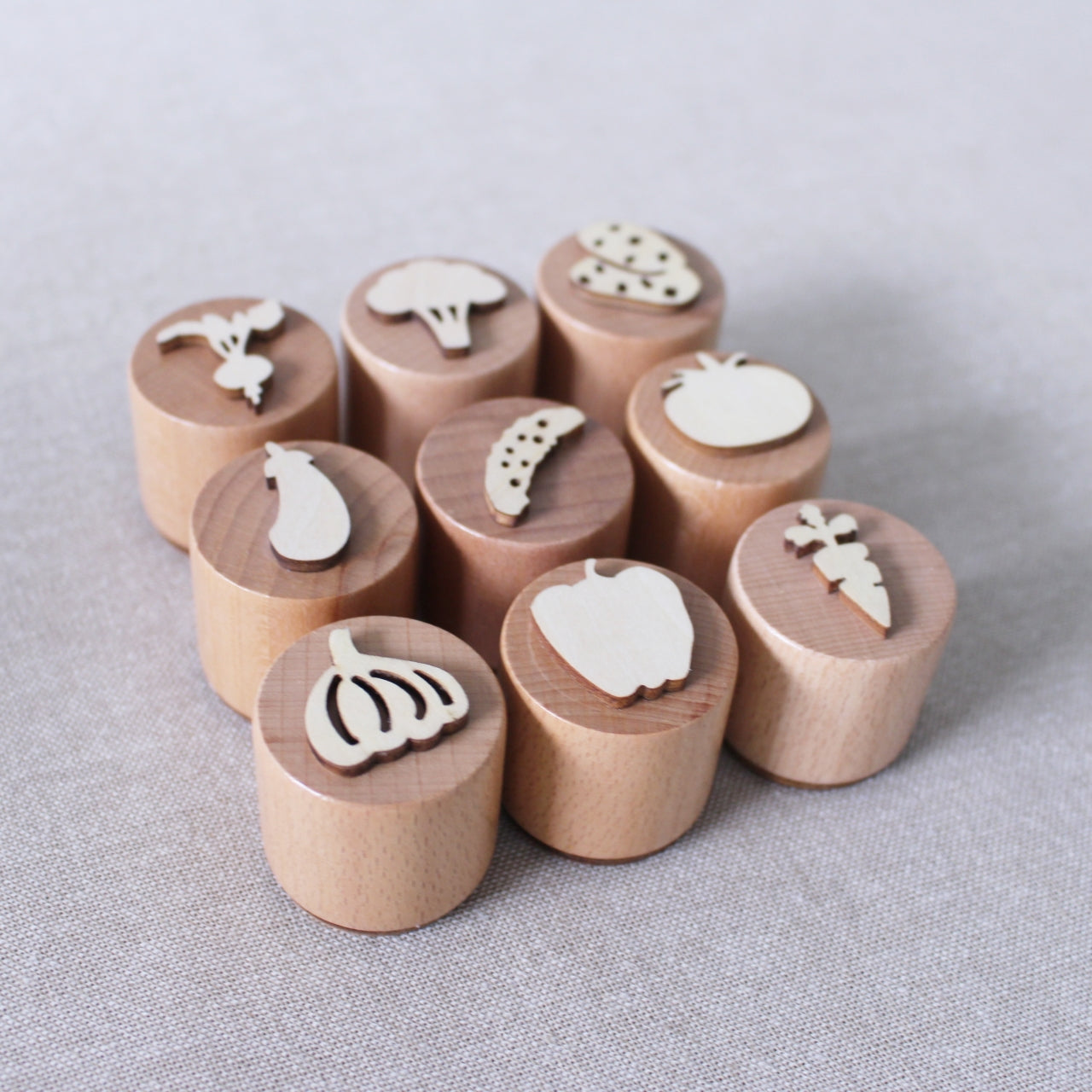 Reversible Veggie Stamps Set