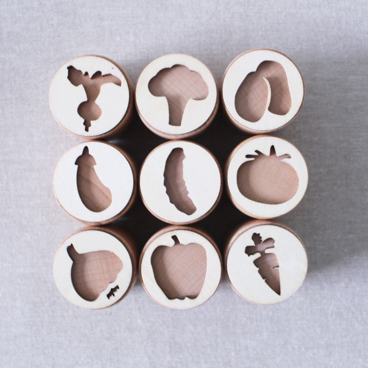 Reversible Veggie Stamps Set