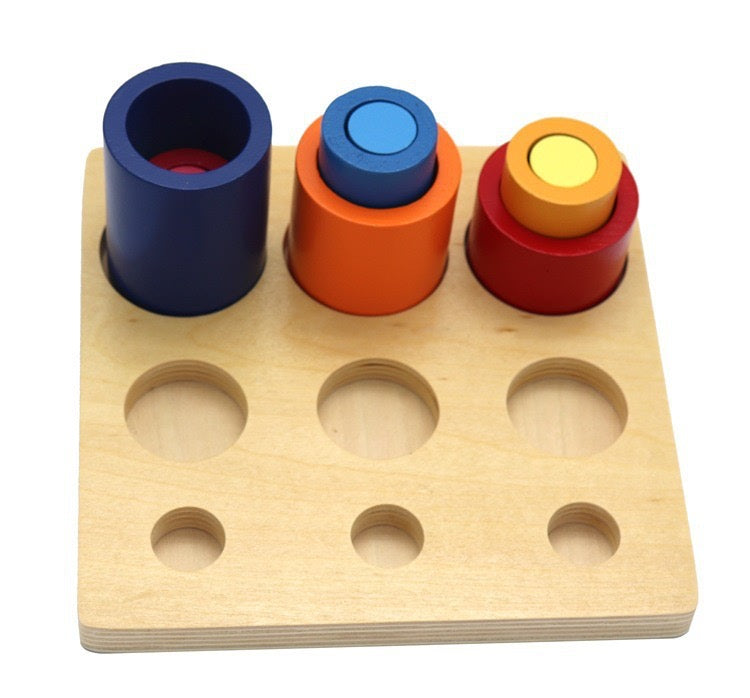 Montessori 3D Sorting & Nesting Board
