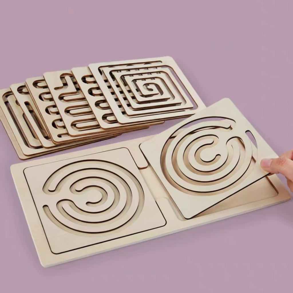 Neuro Exercises Wooden Tracing Board