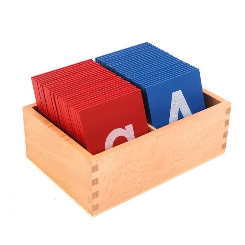 Montessori Blue and Red Sandpaper Letters Set