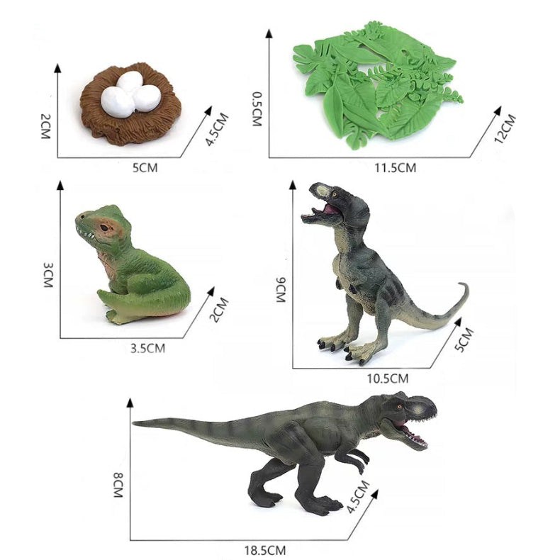 Life Cycle of a T-Rex - Set of Figurines